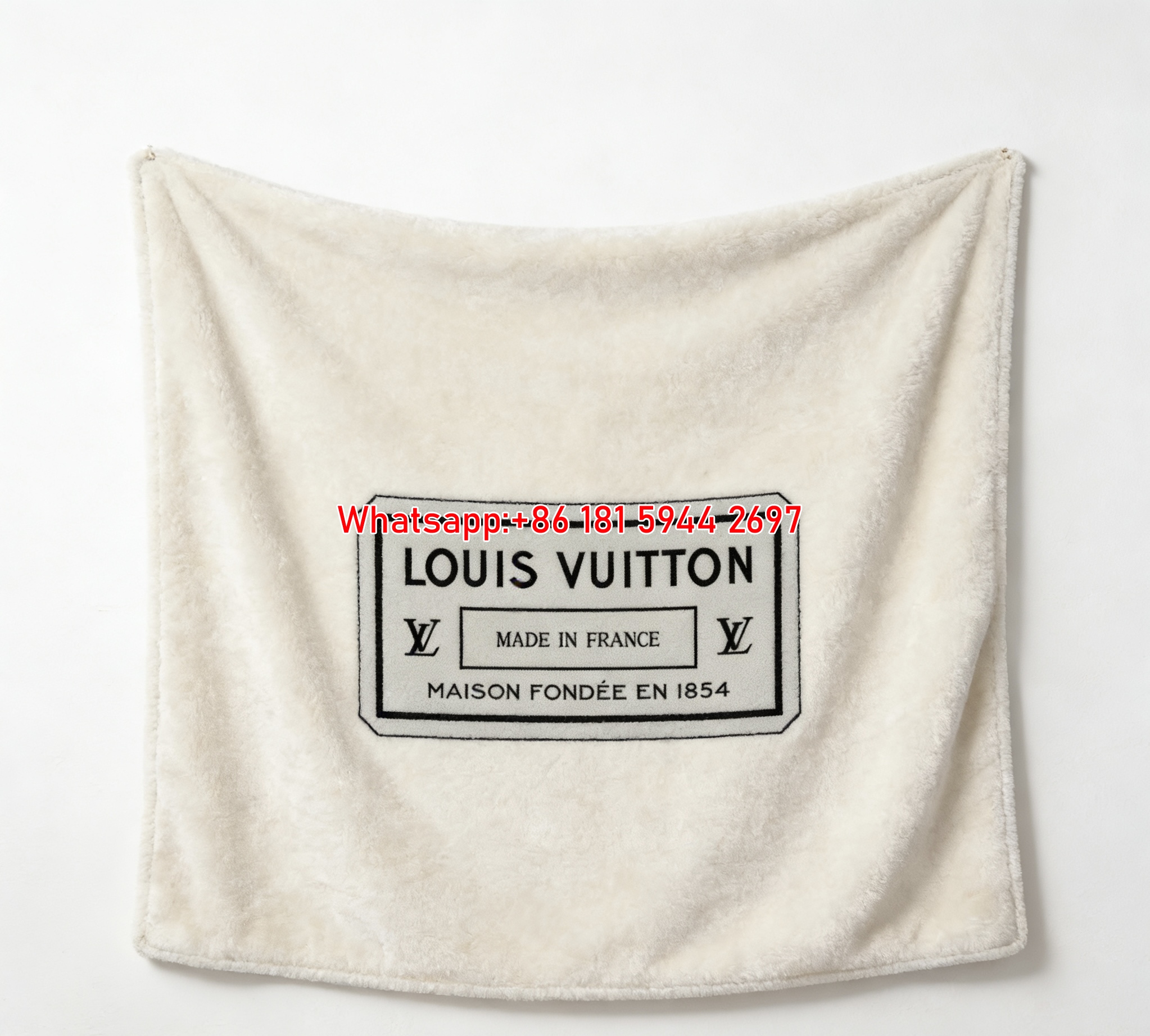 LV Made in France Flannel Throw Blanket 362